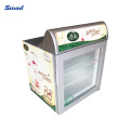 21L Commercial Glass Door Ice Cream Display Showcase Freezer